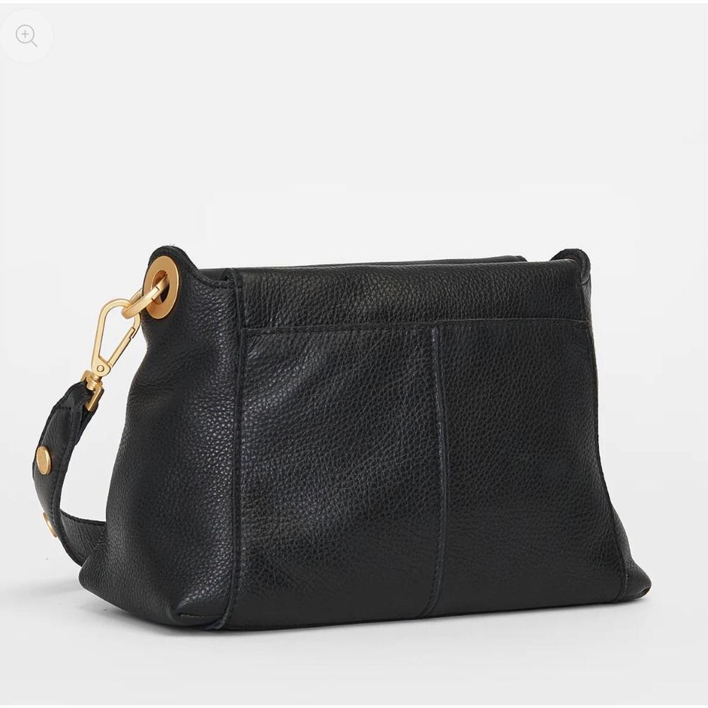 Hammitt Black Leather Bryant Medium Shoulder Bag with Gold Hardware - Picture 4 of 6